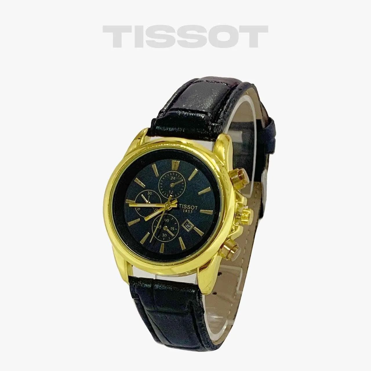 ساعت مچی زنانه Tissot و دستبند چرمی هدیه — تصویر ۵
