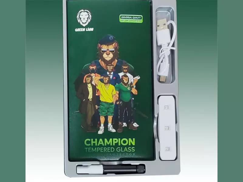 محافظ صفحه نمایش شیشه ای یو وی سامسونگ S23 اولترا گرین Green Samsung S23 Ultra 3D UV Glass — تصویر ۸