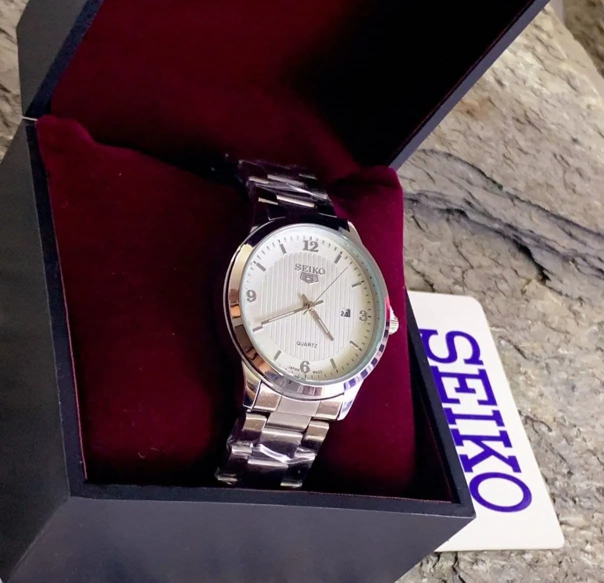 ⌚️‏‌‎ساعت مچی مردانه SEIKO 5 حک شده — تصویر ۸
