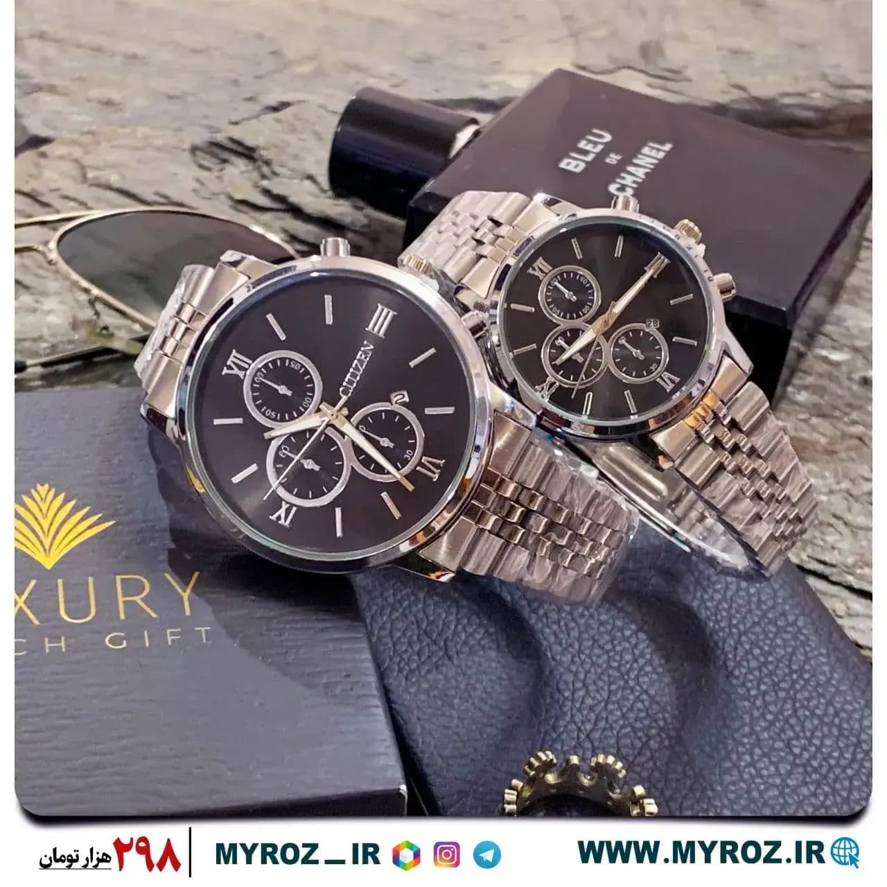 ست ساعت مچی CITIZEN مدل 1002 — تصویر ۲