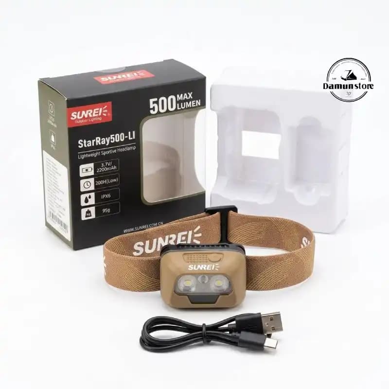 چراغ پیشانی سانری مدل SUNREI STAR RAY 500 LI (قسطی اسنپ پی) — تصویر ۵