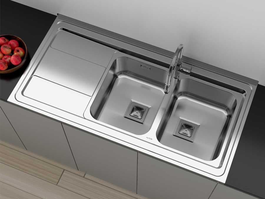 سینک ظرفشویی آلتون مدل SR1204 روکار — تصویر ۲