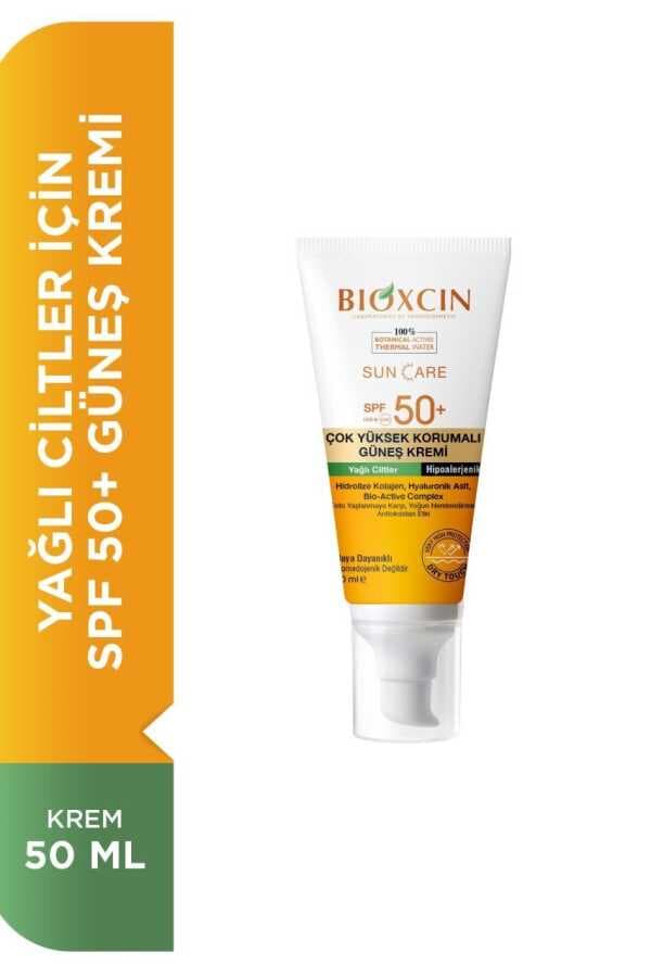 کرم ضد آفتاب رنگی بیوکسین SPF+50 مناسب پوست چرب — تصویر ۴