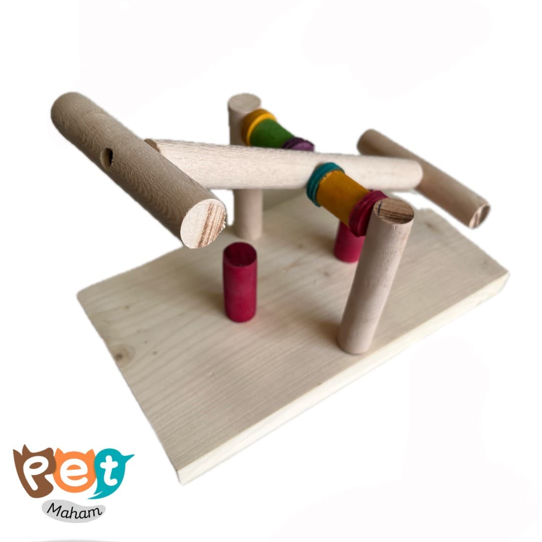 اسباب بازی پرنده مدل الاکلنگ چوبی 1270 — تصویر ۸