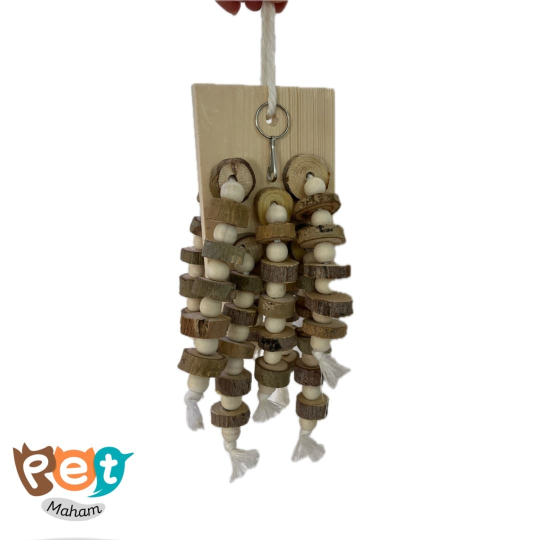 اسباب بازی چوبی بی رنگ پرنده 1255 — تصویر ۲