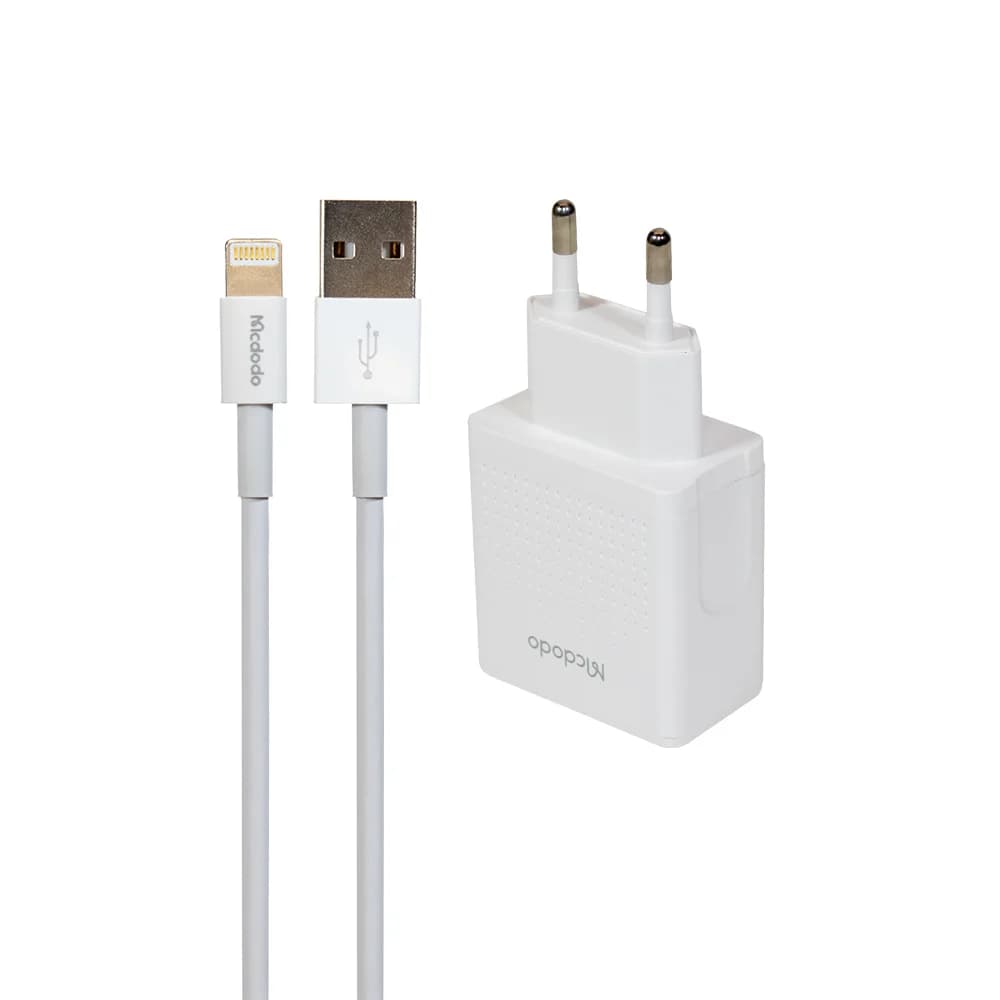 شارژر دیواری 12وات مک دودو مدل CH-3970 به همراه کابل لایتنینگ — تصویر ۹
