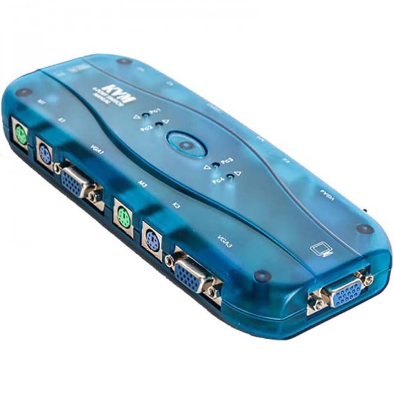 سوییچ چهار پورت KVM پی نت PS2 مدل FJ-K104 — تصویر ۳