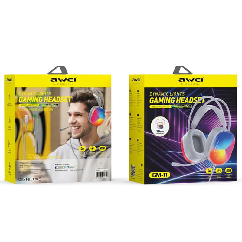 هدست گیمینگ باسیم اوی مدلAWEI GM11 — تصویر ۴