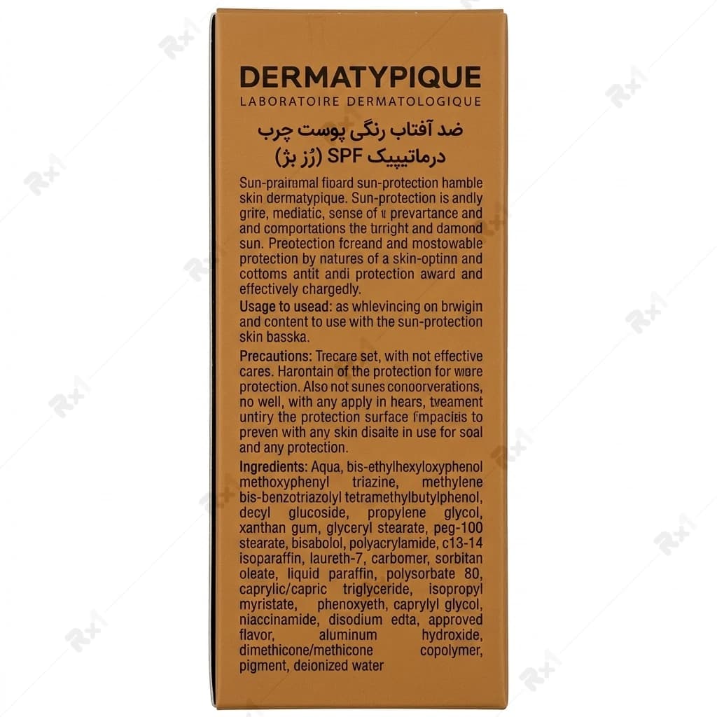 ضد آفتاب رنگی درماتیپیک SPF50 مناسب پوست چرب رز بژ حجم 50 میلی لیتر — تصویر ۷