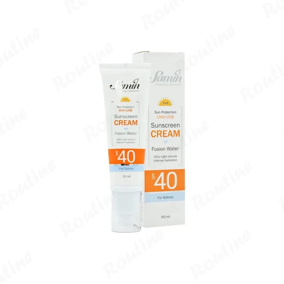 ضد آفتاب فیوژن واتر کودک SPF40 ثمین مناسب انواع پوست — تصویر ۲
