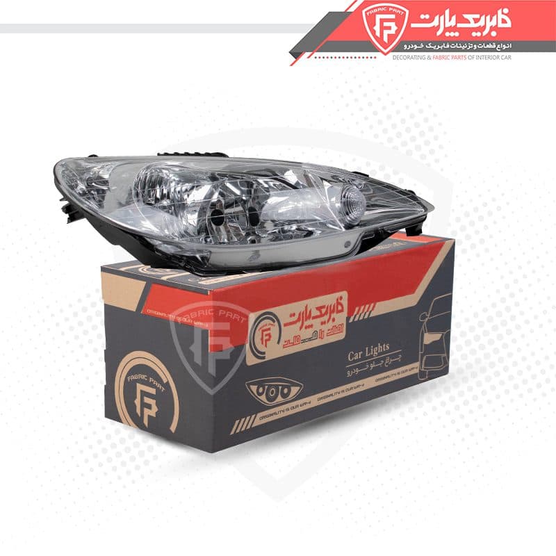 چراغ جلو راست پژو 206 کریستال +A فابریک پارت — تصویر ۷