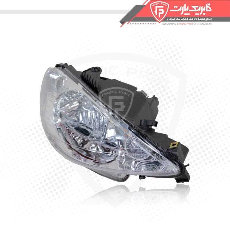 چراغ جلو راست پژو 206 کریستال +A فابریک پارت — تصویر ۱۰