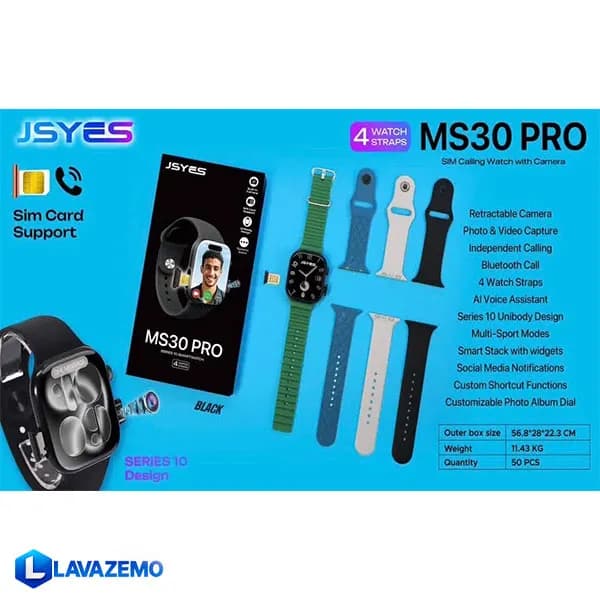 ساعت سیم کارت خور مدل JSYES-MS30Pro — تصویر ۶