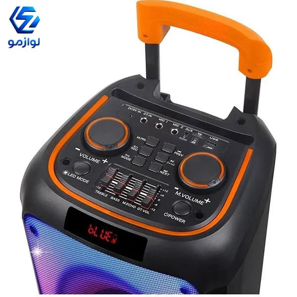 اسپیکر بلوتوثی قابل حمل NDR-1095 با باتری لیتیوم پلیمری — تصویر ۸