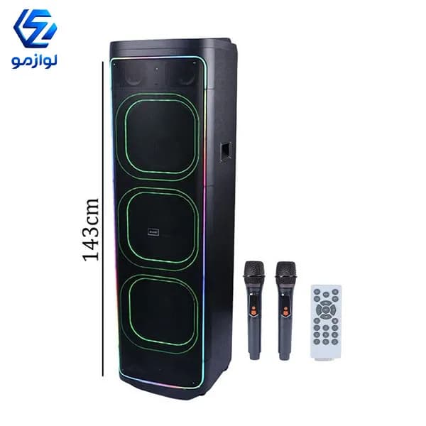 اسپیکر چمدانی بلوتوثی برودو مدل BTS-2272 — تصویر ۷