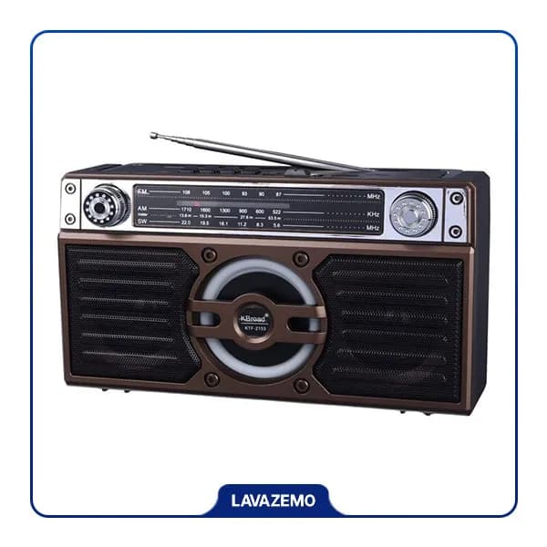 رادیو اسپیکر بلوتوثی کی برود مدل KTF2153 با پنل خورشیدی — تصویر ۷
