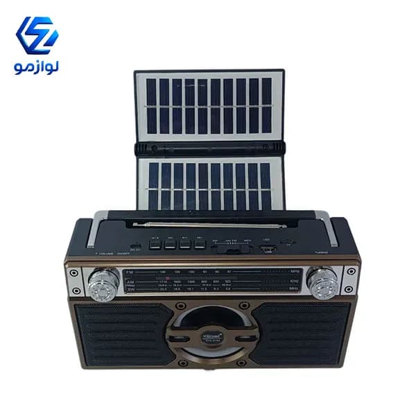 رادیو اسپیکر بلوتوثی کی برود مدل KTF2153 با پنل خورشیدی — تصویر ۱۱
