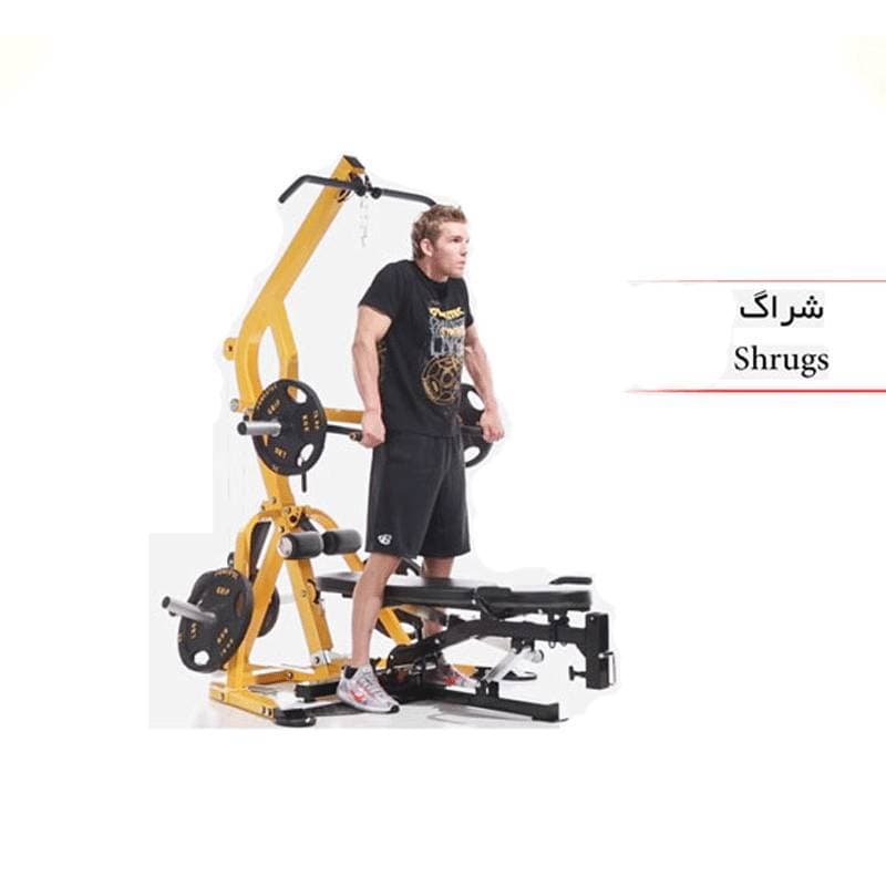 دستگاه بدنسازی 96 کاره با نیمکت مدرج هیرو Hero — تصویر ۷