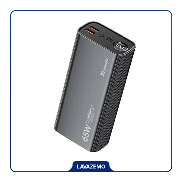 پاوربانک اورجینال 30000 Yosonda مدل Y-P25 توان 65 وات
