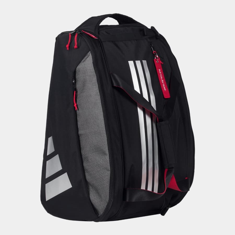 ساک پدل آدیداس مدل Racket Bag adidas Multigame Black Red 3.4- Ale Galan — تصویر ۵