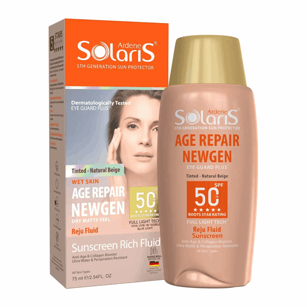فلوئید ضد آفتاب ضد چروک آردن سولاریس spf50 (75 میل) — تصویر ۲