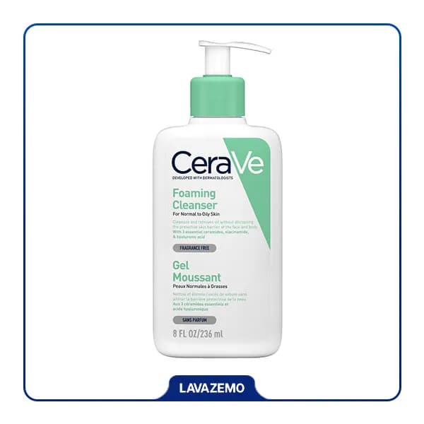فوم شستشوی صورت سراوی مدل Foaming Cleanser — تصویر ۲