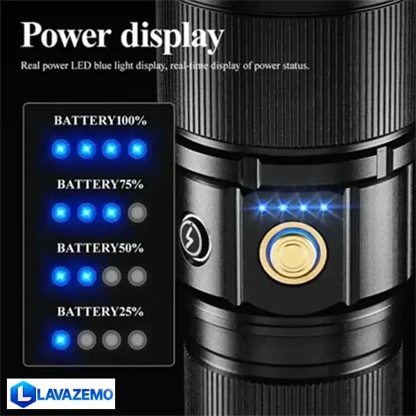 چراغ قوه شارژی زوم‌دار کوبا مدل CB-B52-2 — تصویر ۲