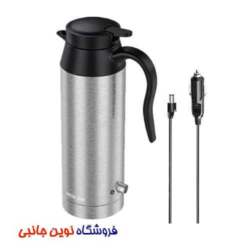 کتری برقی ماشین گرین لاین ظرفیت 800 میلی لیتر مدل GNCK800MLSL ا Green Lion Electric Car Kettle with LED Indicator ( تک / عمده )