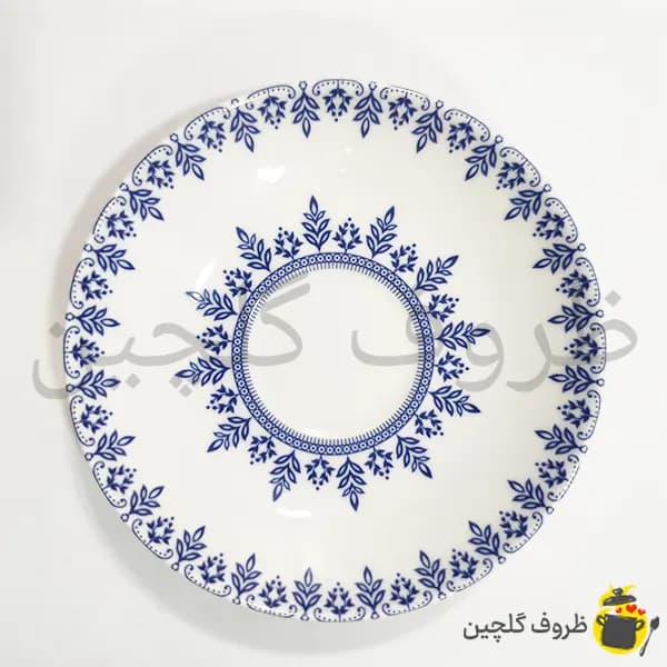 نعلبکی چینی زرین مدل بخارا بسته 6 عددی