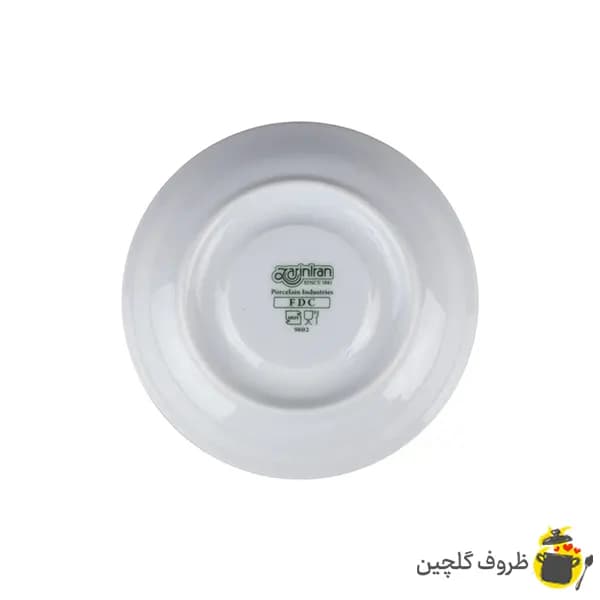 نعلبکی چینی زرین مدل بخارا بسته 6 عددی — تصویر ۲