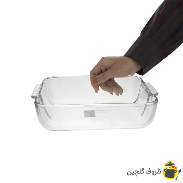تابه مربع پیرکس فرانسه سایز 25در21 — تصویر ۳
