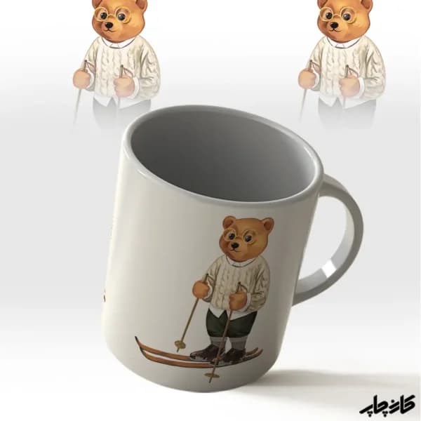 ماگ طرح آقای بارون خرس اسکی باز