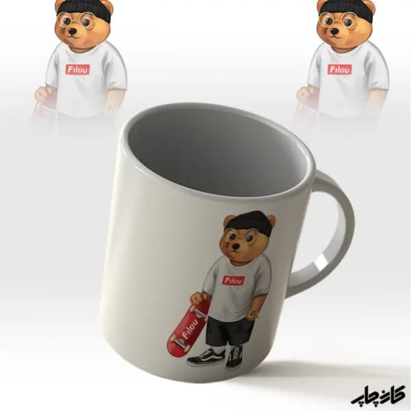ماگ طرح آقای بارون اسکت برد سوار — تصویر ۲
