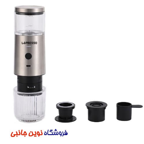 قهوه ساز لیپرسو شارژی قابل حمل مدل LPSTPEM ا LePresso Stainless Steel Portable Espresso Maker (تک/عمده) — تصویر ۹