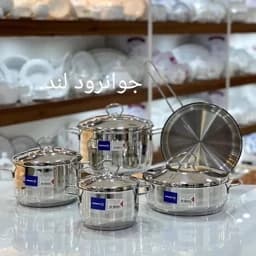 سرویس قابلمه کرکماز 9 پارچه ترکیه مدل تامبیک — تصویر ۲