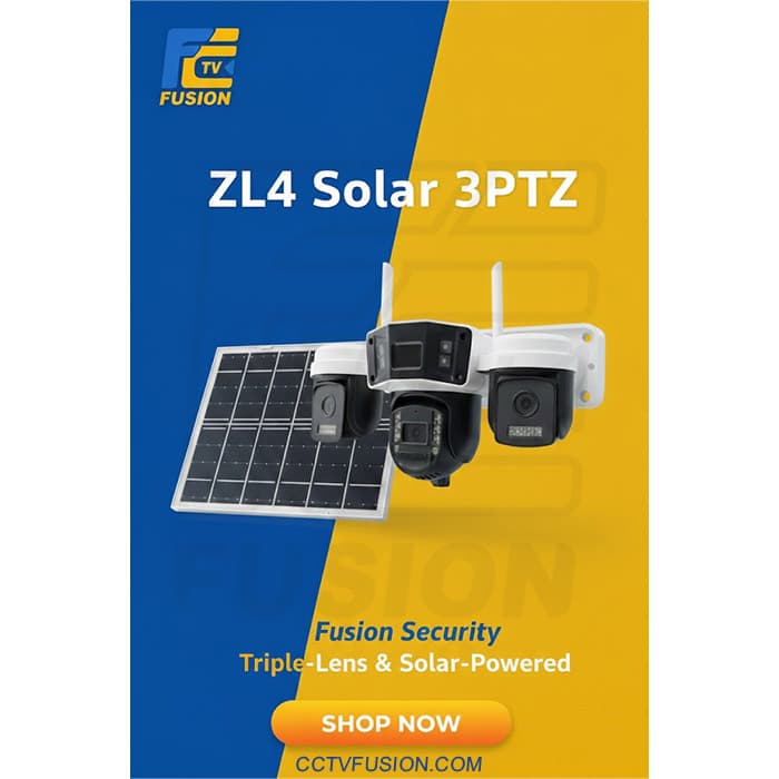 دوربین سولار سیم‌کارتی ZL4 مدل 3PTZ سه لنز | چرخش 360 درجه، دید در شب رنگی، مکالمه دوطرفه و نظارت کامل بدون برق — تصویر ۳