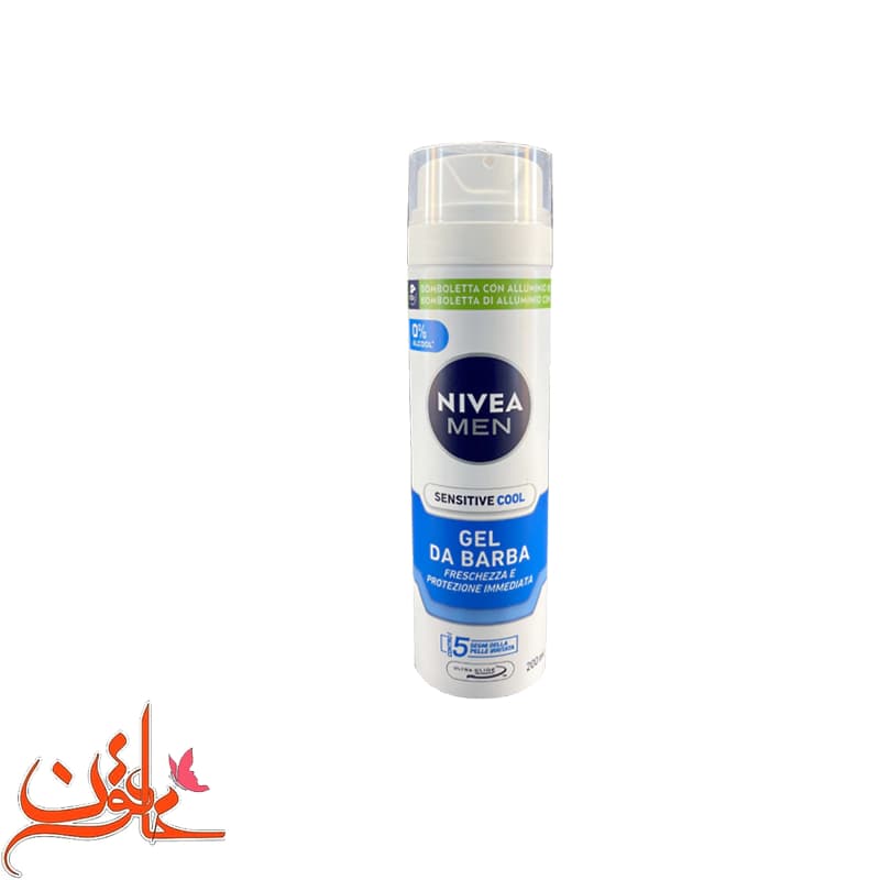 ژل اصلاح نیوآ مدل سنسیتیو کول حجم 200 میل Nivea Sensitive Cool Gel