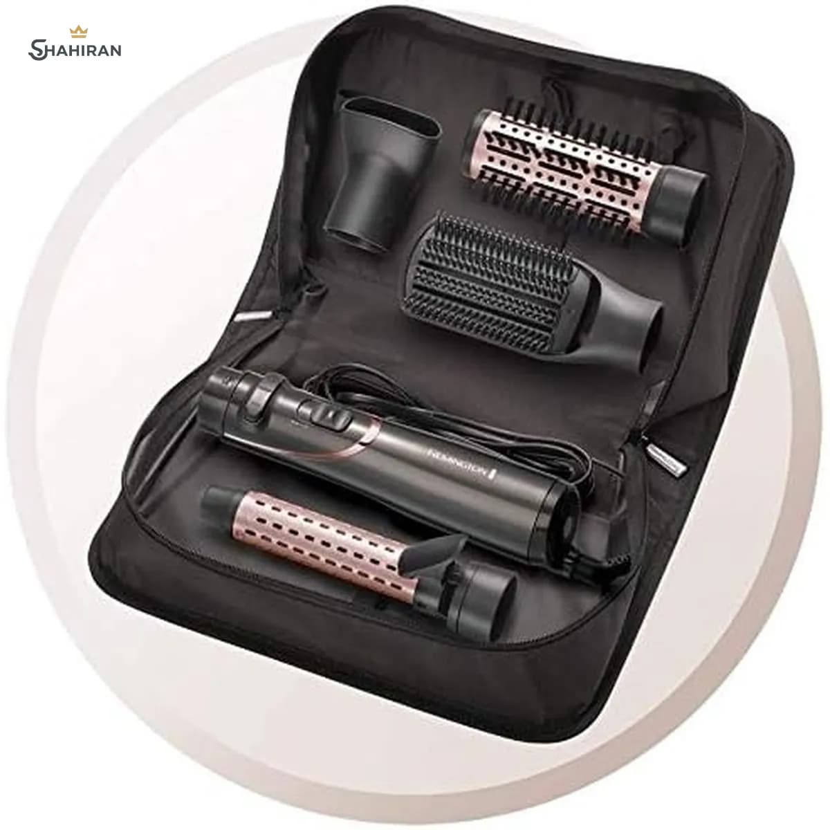 سشوار برس دار چرخشی رمینگتون مدل AS8606 (800 وات) Remington — تصویر ۶
