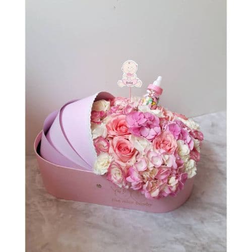 سبد گل نوزاد دختر1235 — تصویر ۲