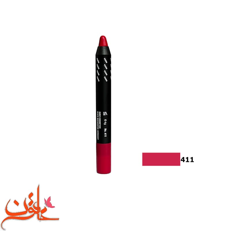 رژ لب مدادی یورن شماره 411 Yorn Lip Stick Pencil