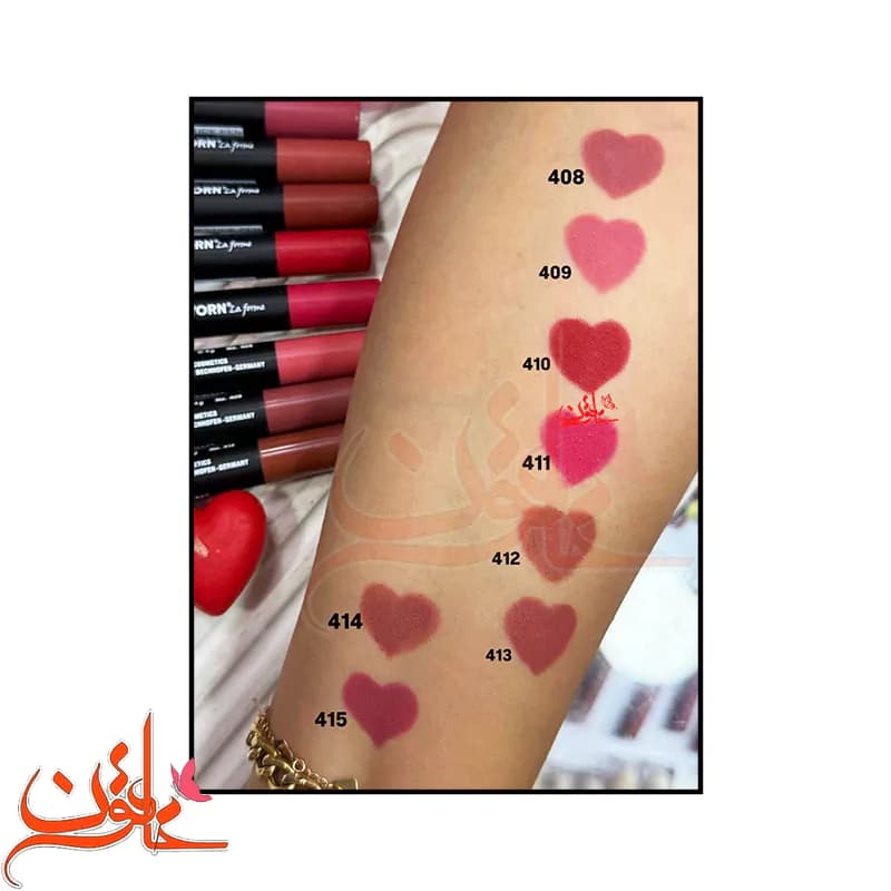 رژ لب مدادی یورن شماره 409 Yorn Lip Stick Pencil — تصویر ۳