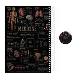 دفتر مشق 200 برگ سیمی مدل پزشکی کد 2 medicine به همراه پیکسل مجموعه 2 عددی