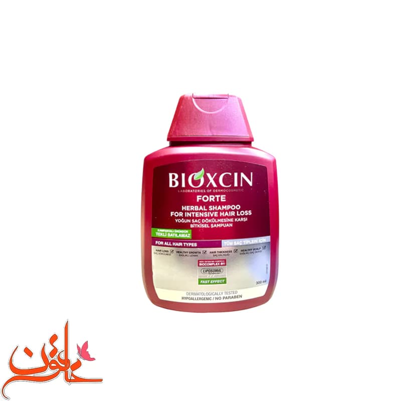 شامپو ضد ریزش بیوکسین قرمز حجم 300 میل BIOXCIN HAIR SHAMPOO — تصویر ۲