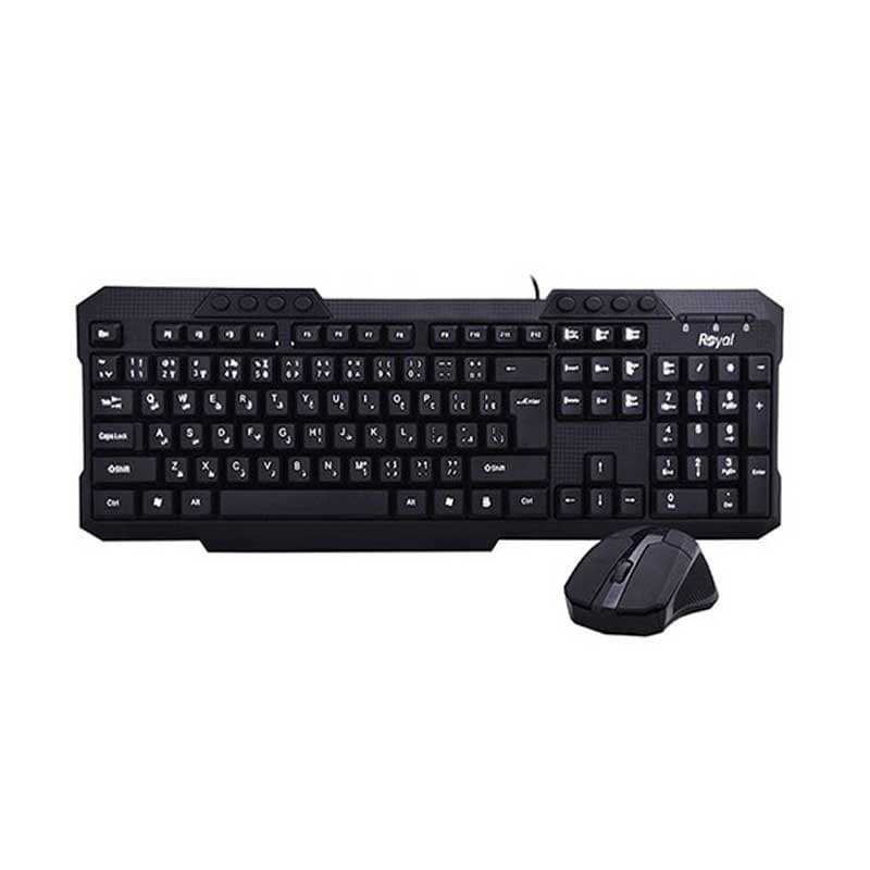کیبورد و ماوس بی سیم رویال km 815 ا Keyboard with wireless mouse royal km 815 کد 3731 — تصویر ۲