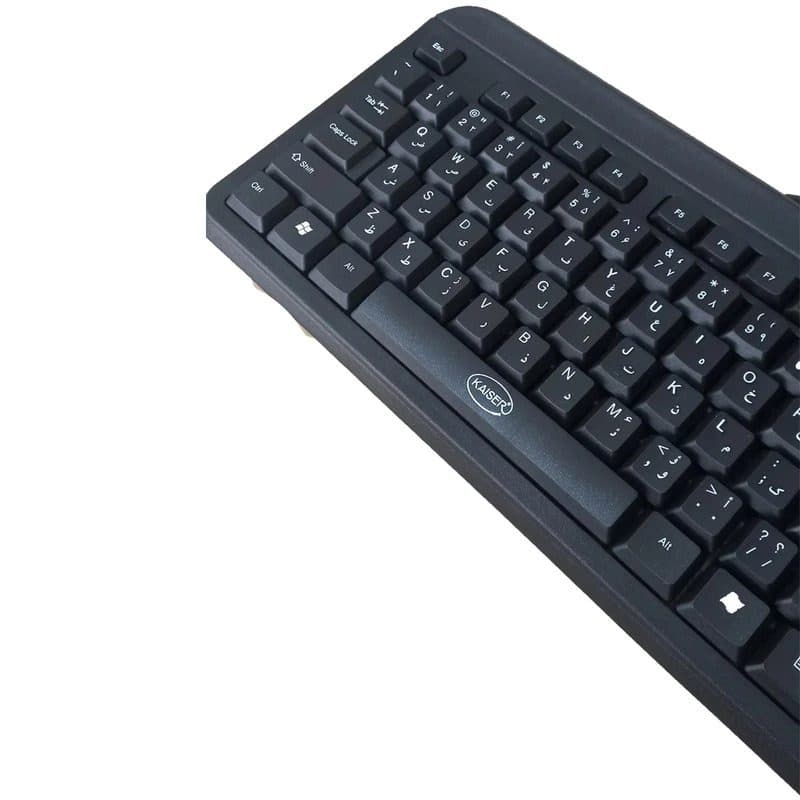 کیبورد سیم دار کایزر مدل 704 ا kaiser keyboard 704 کد 4699 — تصویر ۵