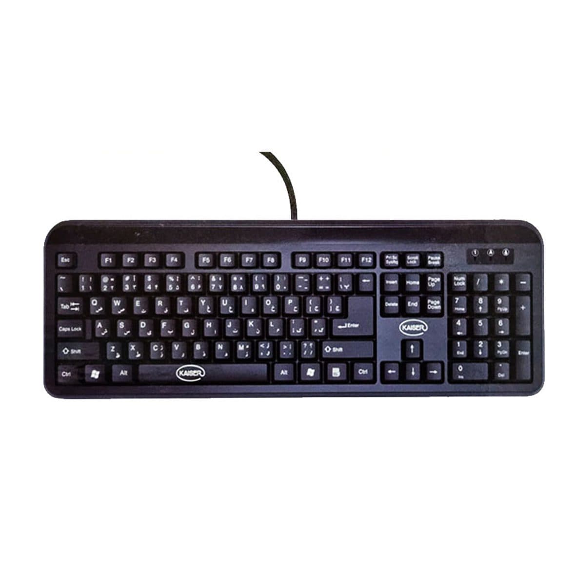 کیبورد سیم دار کایزر مدل 704 ا kaiser keyboard 704 کد 4699 — تصویر ۴