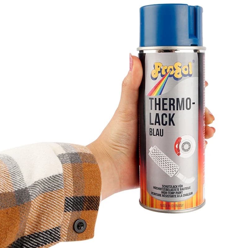 اسپری رنگ نسوز آبی Prosol Thermo lack 400ml — تصویر ۳