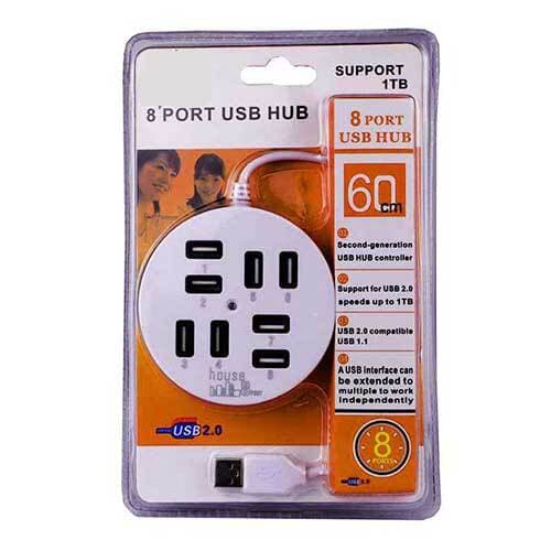 هاب 8 پورت USB2.0 مدل Hi-Speed با کابل 60 سانتی کد 0062 — تصویر ۱۱