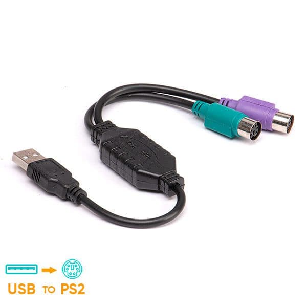 کابل تبدیل ps2 به USB به طول 30 سانتی متر کد 0221 — تصویر ۴