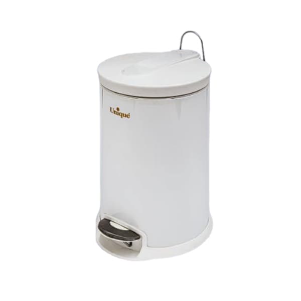 سطل زباله 12 لیتر سفید مدل UN- 4120 — تصویر ۲